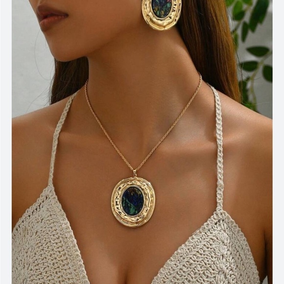 Round Statement Earrings - Picture 6 of 13